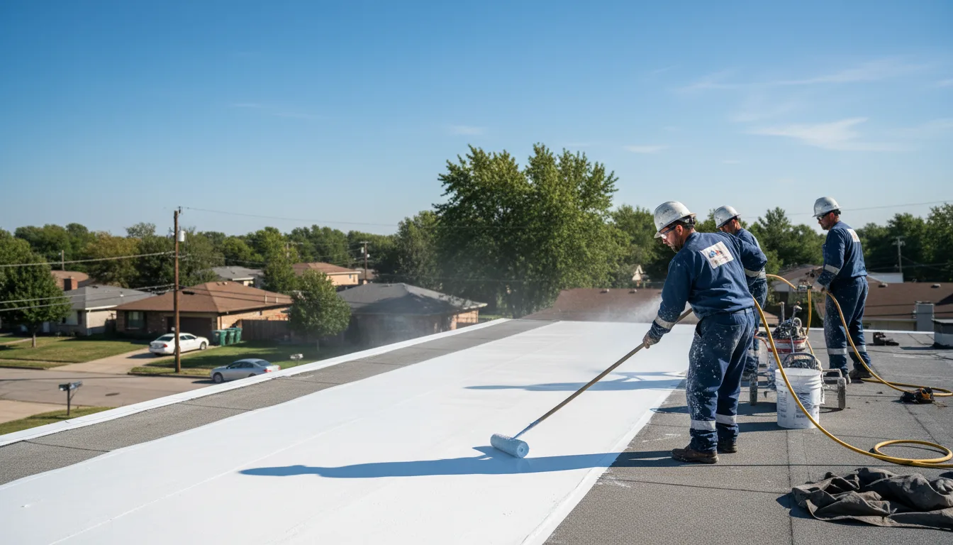 Commercial roof coating in Silver Lake, NY near me